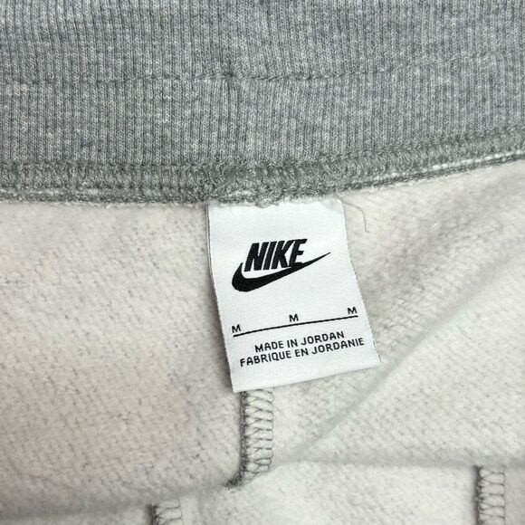 Nike Grey Gray Swoosh Logo High Rise Sweatpants Loungewear Comfort size Medium - Picture 2 of 8
